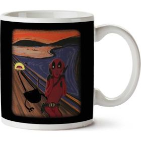 Art Hediye Edward Munch The Deadpool Scream İki Tarafı Baskılı Kupa Bardak