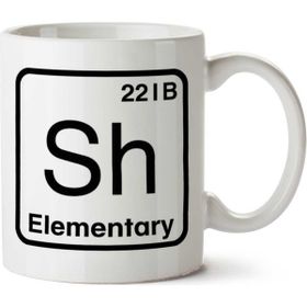 Art Hediye Elementary Sherlock Holmes Periodic Table İki Tarafı Baskılı Kupa