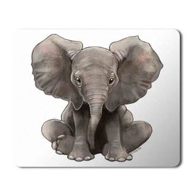 Art Hediye Elephant Fil Baskılı 23x19 cm Mouse Pad