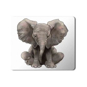 Art Hediye Elephant Fil Baskılı 23x19 cm Mouse Pad