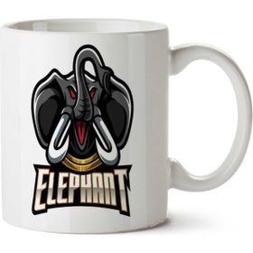 Art Hediye Elephant Fil Yazı İki Tarafı Baskılı Kupa