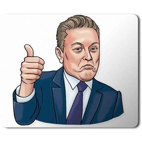 Art Hediye Elon Musk Baskılı 23x19 cm Mouse Pad