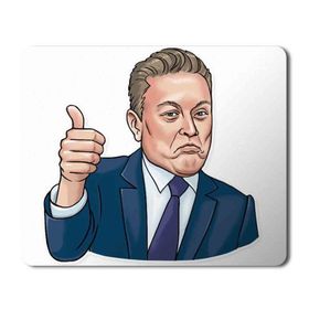 Art Hediye Elon Musk Baskılı 23x19 cm Mouse Pad