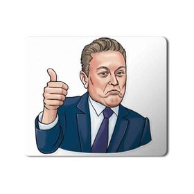 Art Hediye Elon Musk Baskılı 23x19 cm Mouse Pad