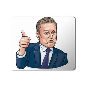 Art Hediye Elon Musk Baskılı 23x19 cm Mouse Pad