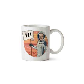 Art Hediye Elon Musk Telegram Astronot Kupa Bardak
