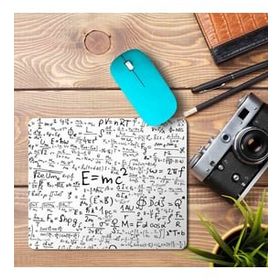 Art Hediye E=mc Kare Baskılı 23x19 cm Mouse Pad