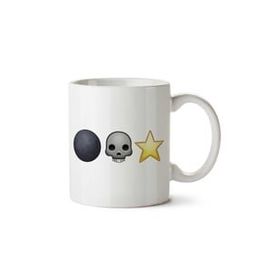 Art Hediye Emoji Death Star İki Tarafı Baskılı Kupa