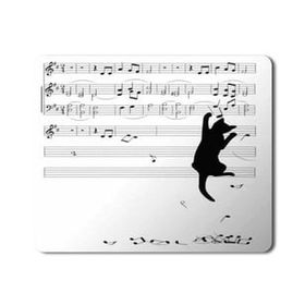 Art Hediye En Çok Satılan Kedi Müzik Nota Toplayan Kedi+ Baskılı 23x19 cm Mouse Pad