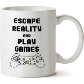Art Hediye Escape Reality And Play Games İki Tarafı Baskılı Kupa