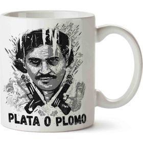 Art Hediye Escobar Plato O Plamo Baskılı Seramik Kupa Bardak