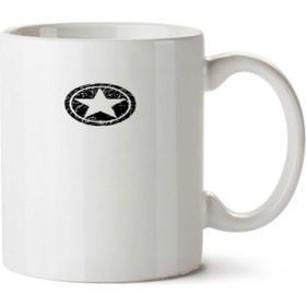 Art Hediye Escudo Do Capitão América İki Tarafı Baskılı Kupa