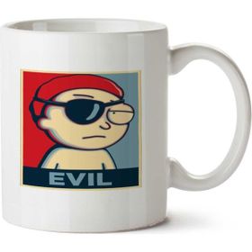 Art Hediye Evil Morty İki Tarafı Baskılı Kupa