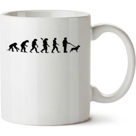 Art Hediye Evolution Borelbull Köpek Gezdiriciliği Evrimi İki Tarafı Baskılı Kupa