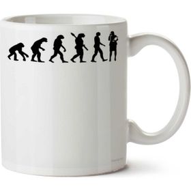Art Hediye Evolution Secretary Sekreterliğin İki Tarafı Baskılı Kupa Bardak