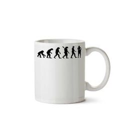 Art Hediye Evolution Secretary Sekreterliğin İki Tarafı Baskılı Kupa Bardak