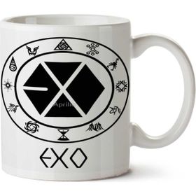 Art Hediye Exo Member 2 İki Tarafı Baskılı Beyaz Kupa
