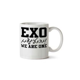Art Hediye Exo Saranghaja We Are One İki Tarafı Baskılı Kupa
