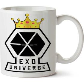 Art Hediye Exo Universe İki Tarafı Baskılı Beyaz Kupa