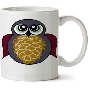 Art Hediye Exotic Owl İki Tarafı Baskılı Beyaz Kupa