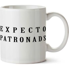 Art Hediye Expecto Patronads İki Tarafı Baskılı Beyaz Kupa