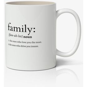 Art Hediye Family (Aile) Tasarımlı Kupa Bardak Baskılı Kahve Kupa
