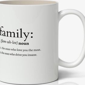 Art Hediye Family (Aile) Tasarımlı Kupa Bardak Baskılı Kahve Kupa