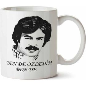 Art Hediye Ferdi Tayfur Bende Özledim Ben De iki Tarafı Baskılı Kupa Bardak