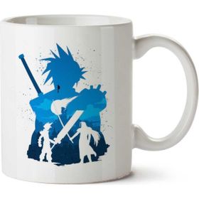 Art Hediye Final Fantasy Savaş Siluet İki Tarafı Baskılı Kupa Bardak