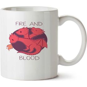 Art Hediye Fire And Blood 3 İki Tarafı Baskılı Kupa Bardak