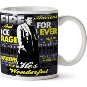 Art Hediye Fire And Ice And Rage Iki Tarafı Baskılı Kupa Bardak