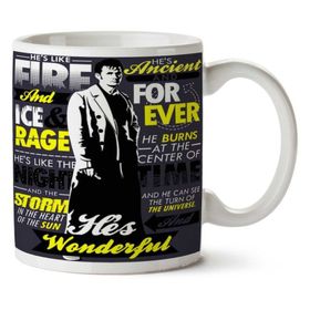 Art Hediye Fire And Ice And Rage Iki Tarafı Baskılı Kupa Bardak
