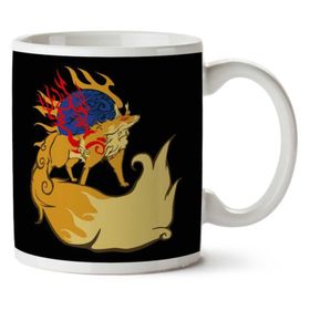 Art Hediye Firekami Okami Amaterasu Firefox Iki Tarafı Baskılı Kupa Bardak