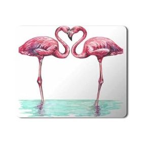 Art Hediye Flamingo Aşk Baskılı 23x19 cm Mouse Pad