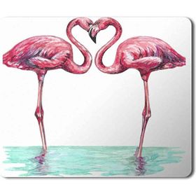 Art Hediye Flamingo Aşk Baskılı 23x19 cm Mouse Pad