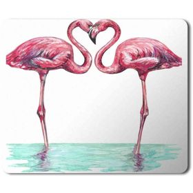 Art Hediye Flamingo Aşk Baskılı 23x19 cm Mouse Pad