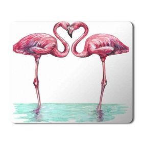 Art Hediye Flamingo Aşk Baskılı 23x19 cm Mouse Pad