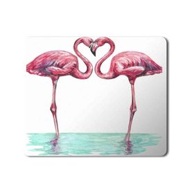 Art Hediye Flamingo Aşk Baskılı 23x19 cm Mouse Pad