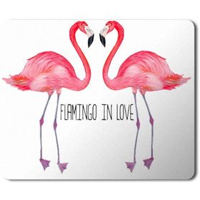 Art Hediye Flamingo Aşk Love Baskılı 23x19 cm Mouse Pad