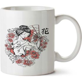 Art Hediye Floren Geyşa İki Tarafı Baskılı Kupa Bardak