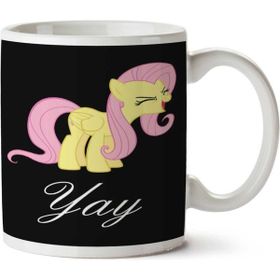 Art Hediye Fluttershy Yay.png Iki Tarafı Baskılı Kupa Bardak