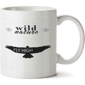 Art Hediye Fly High İki Tarafı Baskılı Beyaz Kupa