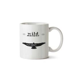 Art Hediye Fly High İki Tarafı Baskılı Beyaz Kupa