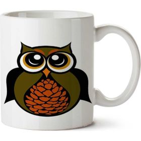 Art Hediye Forest Owl İki Tarafı Baskılı Kupa Bardak