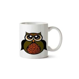 Art Hediye Forest Owl İki Tarafı Baskılı Kupa Bardak