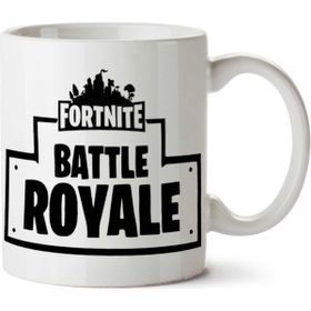 Art Hediye Fortnite Battle Royale Game İki Tarafı Baskılı Beyaz Kupa