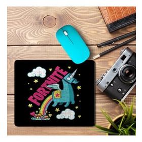 Art Hediye Fortnite Battle Royale Unicorn Rainbow Poop Distressed Baskılı 23x19 cm Mouse Pad