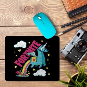 Art Hediye Fortnite Battle Royale Unicorn Rainbow Poop Distressed Baskılı 23x19 cm Mouse Pad