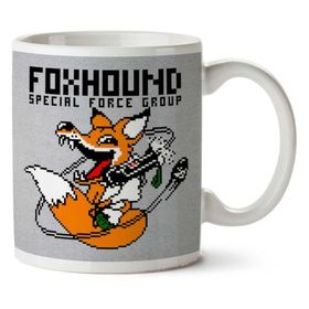 Art Hediye Foxhound Special Forces Metal Gear Solid Black Iki Tarafı Baskılı Kupa Bardak