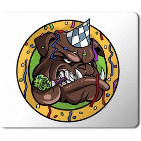 Art Hediye Francky the Bulldog Baskılı 23x19 cm Mouse Pad